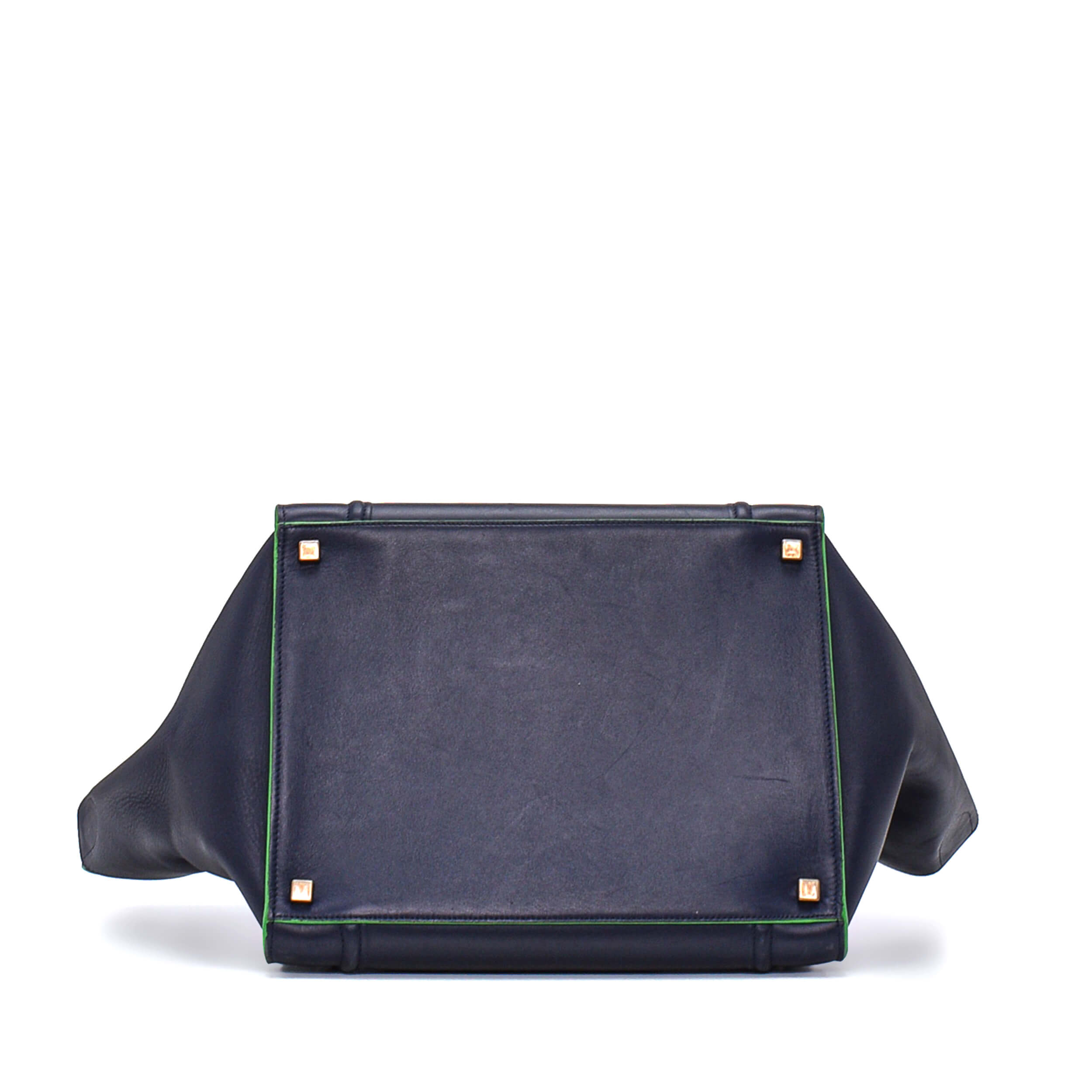 Celine - Navy Blue&Green Leather Phantom Bag